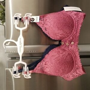 💕LAURA ASHLEY💕 2 Pack Bras ~ Pink & Blue Lace 34B NWT